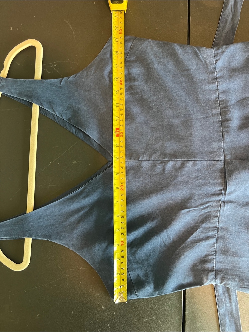 GAP TENCEL™ linen culotte jumpsuit in Comet Blue - Picture 7 of 11